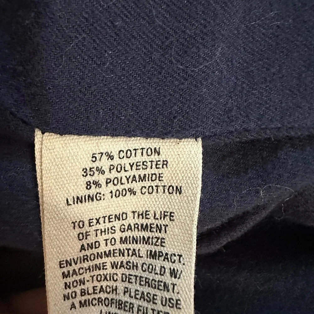 Alex Mill Quilted Utility Jacket in Olive Green with Brown Collar Size Medium - Picture 8 of 8